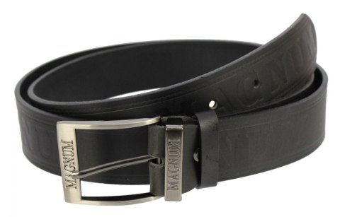 Pasek Skórzany MASSIMO (PL)Tłoczony Napis "MAGNUM" Skóra Naturalna EXTRA 40 mm CZARNY Pasek Skórzany MASSIMO (PL)Tłoczony Napis "MAGNUM" Skóra Naturalna EXTRA 40 mm CZARNY