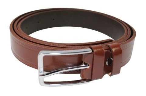 Pasek Skórzany Męski ARUCCE (PL) BRĄZOWY "TŁOCZENIE NITKA" 30 mm Skóra Naturalna DW EXTRA Pasek Skórzany Męski ARUCCE (PL) BRĄZOWY "TŁOCZENIE NITKA" 30 mm Skóra Naturalna DW EXTRA