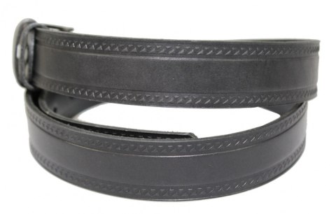 Pasek Skórzany Męski ARUCCE (PL) CZARNY MATOWY "TRÓJKĄTY" 30 mm Skóra Naturalna DW EXTRA Pasek Skórzany Męski ARUCCE (PL) CZARNY MATOWY "TRÓJKĄTY" 30 mm Skóra Naturalna DW EXTRA