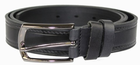 Pasek Skórzany Męski ARUCCE (PL) CZARNY "NITKA II" 30 mm Skóra Naturalna DW EXTRA Pasek Skórzany Męski ARUCCE (PL) CZARNY "NITKA II" 30 mm Skóra Naturalna DW EXTRA