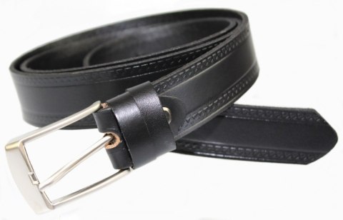Pasek Skórzany Męski ARUCCE (PL) CZARNY "TRÓJKĄTY" 30 mm Skóra Naturalna DW EXTRA Pasek Skórzany Męski ARUCCE (PL) CZARNY "TRÓJKĄTY" 30 mm Skóra Naturalna DW EXTRA