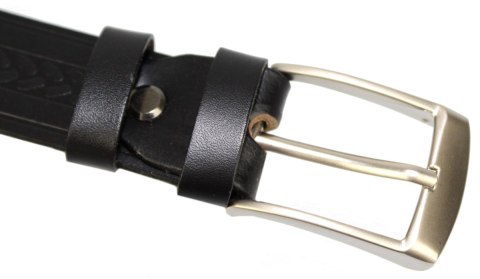 Pasek Skórzany Męski ARUCCE (PL) CZARNY "WZÓR " 30 mm Skóra Naturalna DW EXTRA Pasek Skórzany Męski ARUCCE (PL) CZARNY "WZÓR " 30 mm Skóra Naturalna DW EXTRA