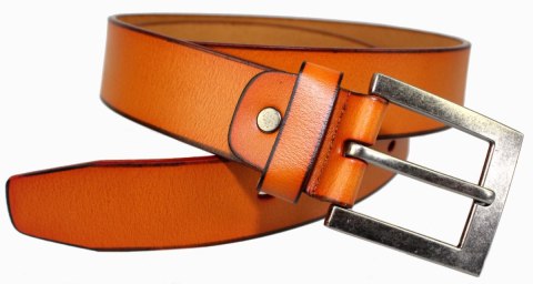 Pasek Skórzany Męski BUFFALO WILD Gładki 40 mm Skóra Licowa RUDY 932 Pasek Skórzany Męski BUFFALO WILD Gładki 40 mm Skóra Licowa RUDY 932