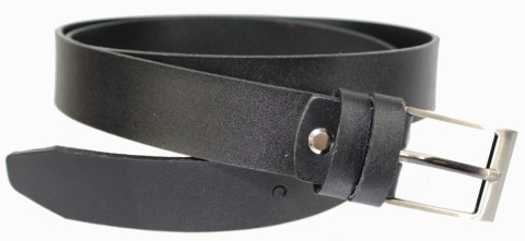 Pasek Skórzany Męski PAS-MAX (PL) CZARNY Gładki 30 mm Skóra Naturalna DW EXTRA Pasek Skórzany Męski PAS-MAX (PL) CZARNY Gładki 30 mm Skóra Naturalna DW EXTRA