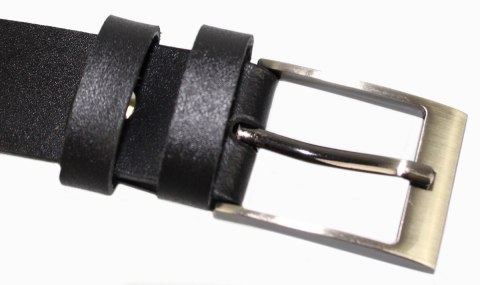 Pasek Skórzany Męski PAS-MAX (PL) CZARNY Gładki 30 mm Skóra Naturalna DW EXTRA Pasek Skórzany Męski PAS-MAX (PL) CZARNY Gładki 30 mm Skóra Naturalna DW EXTRA