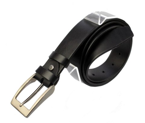 Pasek Skórzany Męski PAS-MAX (PL) Gładki 40 mm CLASSIC Skóra Licowa EXTRA CZARNY k91 Pasek Skórzany Męski PAS-MAX (PL) Gładki 40 mm CLASSIC Skóra Licowa EXTRA CZARNY k91
