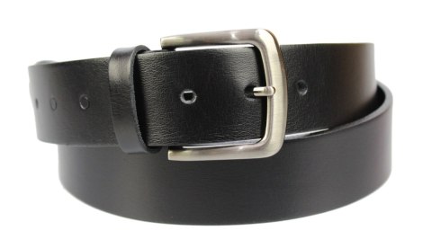Pasek Skórzany Męski PAS-MAX (PL) Gładki 40 mm CZARNY NADWYMIAR BARDZO DŁUGI XXXL Pasek Skórzany Męski PAS-MAX (PL) Gładki 40 mm CZARNY NADWYMIAR BARDZO DŁUGI XXXL