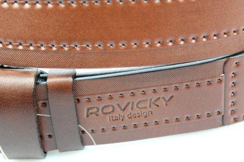 Pasek Skórzany Męski ROVICKY (PL) KASZTANOWY 40 mm Skóra Licowa Extra WZÓR 1 Pasek Skórzany Męski ROVICKY (PL) KASZTANOWY 40 mm Skóra Licowa Extra WZÓR 1