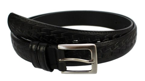 Pasek Skórzany Męski WIREX (PL) GŁADKI SZARFOWANY "BIEŻNIK" CZARNY 30 mm Skóra Licowa Extra Pasek Skórzany Męski WIREX (PL) GŁADKI SZARFOWANY "BIEŻNIK" CZARNY 30 mm Skóra Licowa Extra