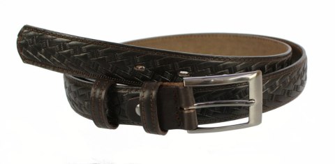 Pasek Skórzany Męski WIREX (PL) GŁADKI SZARFOWANY "BIEŻNIK" CZEKOLADOWY 30 mm Skóra Licowa Extra Pasek Skórzany Męski WIREX (PL) GŁADKI SZARFOWANY "BIEŻNIK" CZEKOLADOWY 30 mm Skóra Licowa Extra