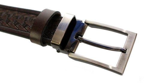 Pasek Skórzany Męski WIREX (PL) Klamra Nowoczesna GŁADKI SZARFOWANY "BIEŻNIK" CZEKOLADOWY 35 mm Skóra Licowa Extra Pasek Skórzany Męski WIREX (PL) Klamra Nowoczesna GŁADKI SZARFOWANY "BIEŻNIK" CZEKOLADOWY 35 mm Skóra Licowa Extra