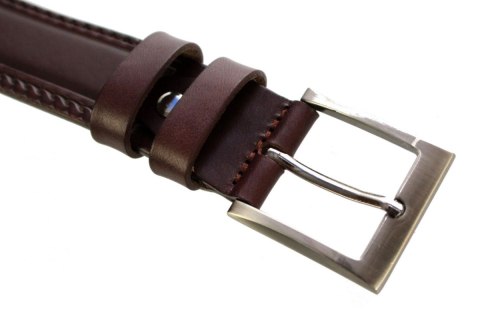 Pasek Skórzany Męski WIREX (PL) Tłoczenie Ornament GŁADKI CIEMNY CZEKOLADOWY 35 mm Skóra Licowa Extra Pasek Skórzany Męski WIREX (PL) Tłoczenie Ornament GŁADKI CIEMNY CZEKOLADOWY 35 mm Skóra Licowa Extra