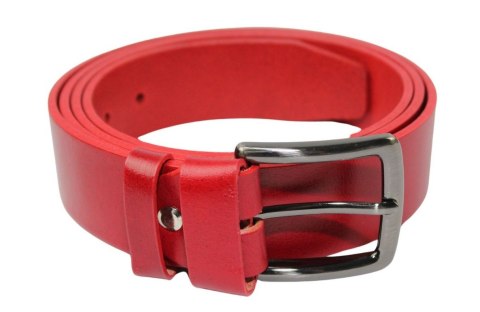 Pasek Skórzany PAS-MAX (PL) Gładki 40 mm Skóra Licowa EXTRA Czerwony k62 XXL Nadwymiar Pasek Skórzany PAS-MAX (PL) Gładki 40 mm Skóra Licowa EXTRA Czerwony k62 XXL Nadwymiar
