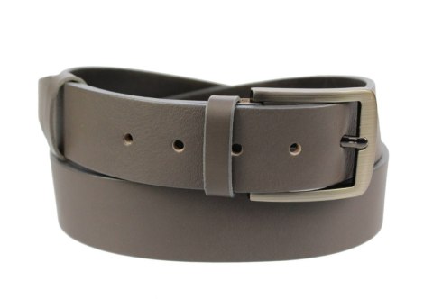 Pasek Skórzany PAS-MAX (PL) Gładki 40 mm Skóra Licowa EXTRA GRAFITOWO-BEŻOWY k71 Pasek Skórzany PAS-MAX (PL) Gładki 40 mm Skóra Licowa EXTRA GRAFITOWO-BEŻOWY k71