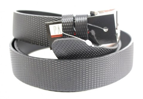 Pasek Skórzany PAS MAX (PL) Tłoczony Bieżnik Skóra Naturalna Licowa EXTRA 35 mm CZARNY Klamra Tradycyjna NADWYMIAR XXL Pasek Skórzany PAS MAX (PL) Tłoczony Bieżnik Skóra Naturalna Licowa EXTRA 35 mm CZARNY Klamra Tradycyjna NADWYMIAR XXL