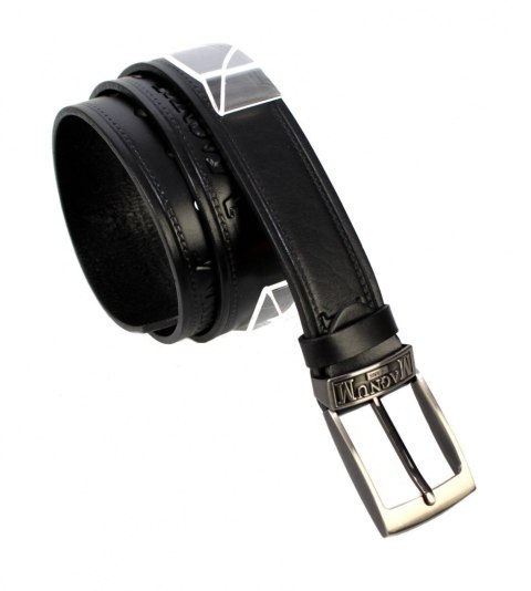 Pasek Skórzany PAS-MAX (PL) Tłoczony Napis "MAGNUM" Skóra Licowa EXTRA 40 mm CZARNY Imitacja Szycia Cienką Nitką Pasek Skórzany PAS-MAX (PL) Tłoczony Napis "MAGNUM" Skóra Licowa EXTRA 40 mm CZARNY Imitacja Szycia Cienką Nitką