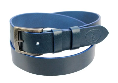 Pasek Skórzany POLSKA GALANTERIA (PL) GRANATOWY Z TEKSTURĄ Skóra Licowa EXTRA 40 mm 040/05 Pasek Skórzany POLSKA GALANTERIA (PL) GRANATOWY Z TEKSTURĄ Skóra Licowa EXTRA 40 mm 040/05