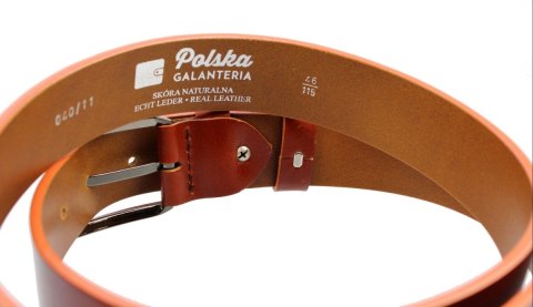 Pasek Skórzany POLSKA GALANTERIA (PL) TOFFI Z TEKSTURĄ Skóra Licowa EXTRA 40 mm 040/11 Pasek Skórzany POLSKA GALANTERIA (PL) TOFFI Z TEKSTURĄ Skóra Licowa EXTRA 40 mm 040/11