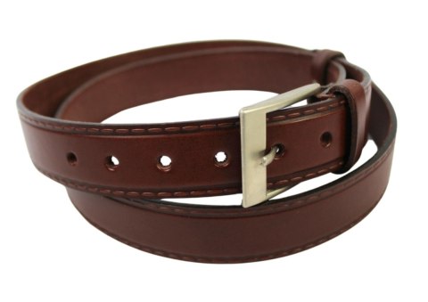 Pasek Skórzany Polska Galanteria (PL) "IMITACJA SZYCIA" Skóra Licowa EXTRA 30 mm BRĄZOWY Pasek Skórzany Polska Galanteria (PL) "IMITACJA SZYCIA" Skóra Licowa EXTRA 30 mm BRĄZOWY