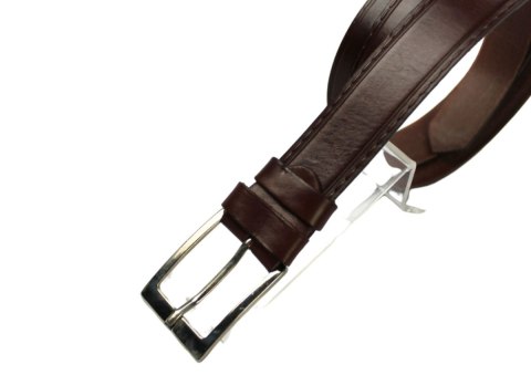 Pasek Skórzany Polska Galanteria (PL) "IMITACJA SZYCIA" Skóra Licowa EXTRA 30 mm KASZTANOWY Pasek Skórzany Polska Galanteria (PL) "IMITACJA SZYCIA" Skóra Licowa EXTRA 30 mm KASZTANOWY