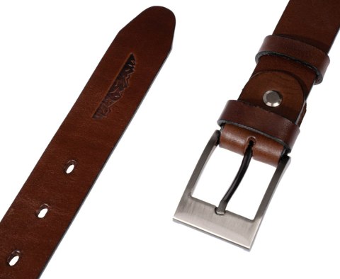Pasek Skórzany Polska Galanteria (PL) "MOTYW GÓRSKI" Skóra Licowa EXTRA 30 mm CIEMNY BRĄZ Pasek Skórzany Polska Galanteria (PL) "MOTYW GÓRSKI" Skóra Licowa EXTRA 30 mm CIEMNY BRĄZ