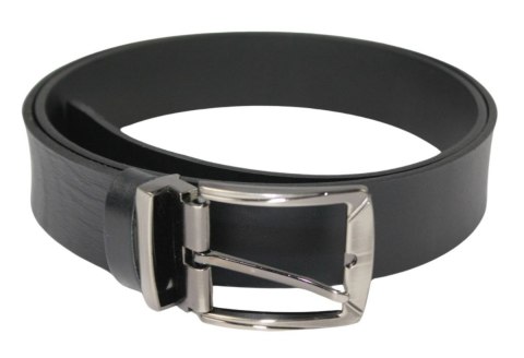 Pasek Skórzany Polska Galanteria (PL) Skóra Licowa EXTRA 40 mm CZARNY Gładki Klamra Nowoczesna Pasek Skórzany Polska Galanteria (PL) Skóra Licowa EXTRA 40 mm CZARNY Gładki Klamra Nowoczesna