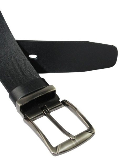 Pasek Skórzany Polska Galanteria (PL) Skóra Licowa EXTRA 40 mm CZARNY Gładki Klamra Nowoczesna Pasek Skórzany Polska Galanteria (PL) Skóra Licowa EXTRA 40 mm CZARNY Gładki Klamra Nowoczesna