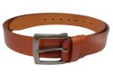 Pasek Skórzany PolskaGalanteria (PL) Skóra Licowa 40 mm KONIAKOWY EXTRA