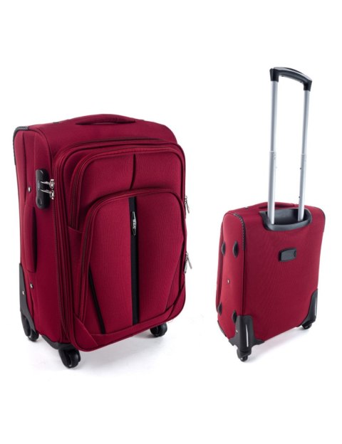 Pojemny Ekskluzywny Zestaw Trzech Materiałowych Walizek Turystycznych RGL S-020 CZERWONY 94L, 69L, 32L London Collection Pojemny Ekskluzywny Zestaw Trzech Materiałowych Walizek Turystycznych RGL S-020 CZERWONY 94L, 69L, 32L London Collection