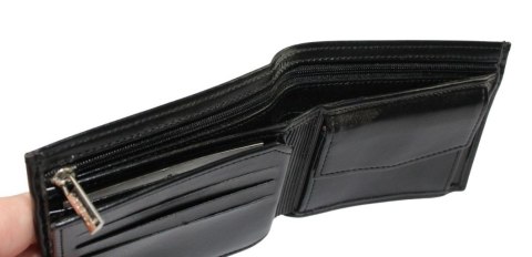 Portfel ANDRUS (PL) Skóra Włoska Średni Poziomy Bez Zapięcia I Poziomym Suwakiem 12 x 9,5 x 2,5 [cm Portfel ANDRUS (PL) Skóra Włoska Średni Poziomy Bez Zapięcia I Poziomym Suwakiem 12 x 9,5 x 2,5 [cm