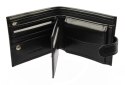 Portfel ANDRUS (PL) Skóra Włoska Średni Poziomy Z Zapięciem I Poziomym Suwakiem 12 x 9,5 x 2,5 [cm]