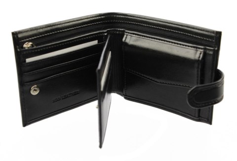 Portfel ANDRUS (PL) Skóra Włoska Średni Poziomy Z Zapięciem I Poziomym Suwakiem 12 x 9,5 x 2,5 [cm]