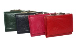 Portfel Damski ANDRUS (PL) 10 cm Klamra Skóra Naturalna RFID 11 x 8,5 x 2,5 [cm]