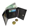 Portfel Damski ANDRUS (PL) 10 cm Klamra Skóra Naturalna RFID 11 x 8,5 x 2,5 [cm]