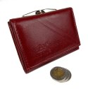 Portfel Damski ANDRUS (PL) 10 cm Klamra Skóra Naturalna RFID 11 x 8,5 x 2,5 [cm]