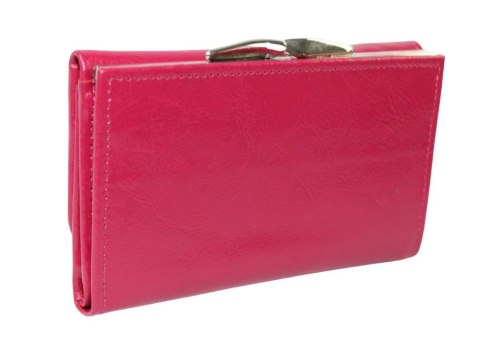 Portfel Damski ANDRUS (PL) Klamra Skóra Naturalna Wzór 2 RIFD 14,5 x 9 x 3 [cm]