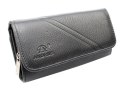 Portfel Damski ANDRUS (PL) Długi Max Na Suwak Skóra Naturalna Licowa Wzór 2 RFID 17 x 9,5 x 3,5 [cm]