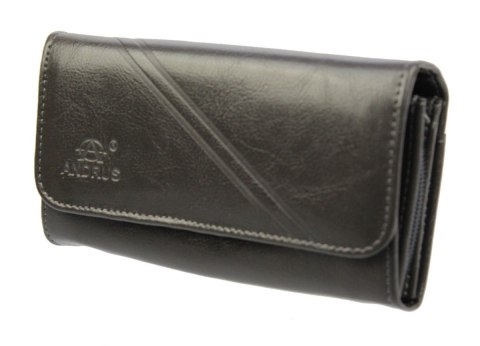 Portfel Damski ANDRUS (PL) Długi Max Na Suwak Skóra Naturalna Licowa Wzór 2 RFID 17 x 9,5 x 3,5 [cm]