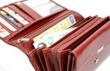 Portfel Damski ANDRUS (PL) Długi Max Na Suwak Skóra Naturalna Licowa Bardzo Wygodny I Wytrzymały RFID 17 x 9 x 4 [cm]