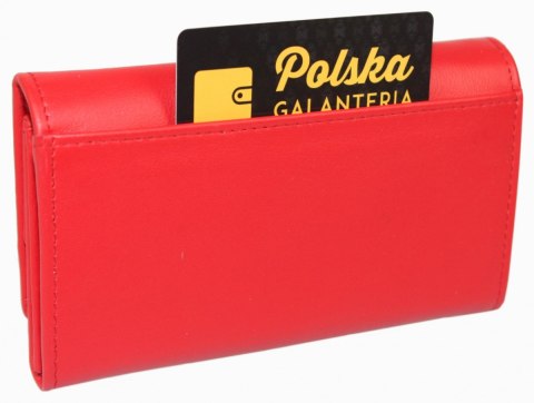 Portfel Damski MARCO (PL) 16 cm Suwak Wewnątrz Skóra Naturalna CZERWONY PD-08 Portfel Damski MARCO (PL) 16 cm Suwak Wewnątrz Skóra Naturalna CZERWONY PD-08