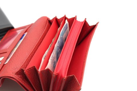 Portfel Damski PolskaGalanteria Długi Suwak Płaski Skóra Naturalna D14 Portfel Damski PolskaGalanteria Długi Suwak Płaski Skóra Naturalna D14