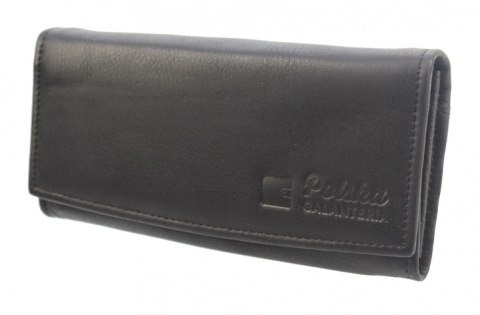 Portfel Damski PolskaGalanteria Długi Suwak Płaski Skóra Naturalna KP D402 RFID 17x9x3[cm]