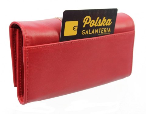 Portfel Damski PolskaGalanteria Długi Suwak Skóra Naturalna Czerwony Mozaika KP D402 RFID Portfel Damski PolskaGalanteria Długi Suwak Skóra Naturalna Czerwony Mozaika KP D402 RFID