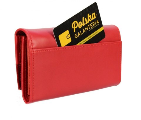 Portfel Damski PolskaGalanteria Długi Suwak Skóra Naturalna Lakierowana Klapka KP D402 Portfel Damski PolskaGalanteria Długi Suwak Skóra Naturalna Lakierowana Klapka KP D402