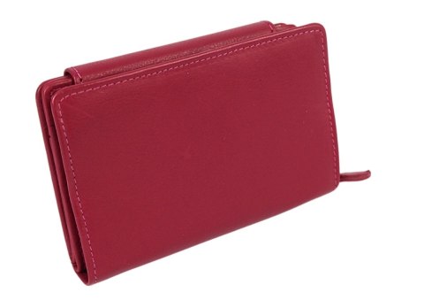 Portfel Damski Skóra Licowa MONEY MAKER 13 cm Suwak Na Zewnątrz RFID Kuferek Wzór II MM528B Portfel Damski Skóra Licowa MONEY MAKER 13 cm Suwak Na Zewnątrz RFID Kuferek Wzór II MM528B