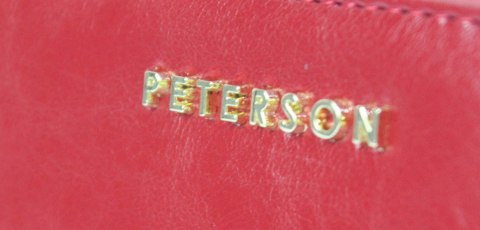 Portfel Damski Skóra Naturalna PETERSON Duży Z Metalowym Suwakiem Piórnik PTN PL-781 RFID CZERWONY Portfel Damski Skóra Naturalna PETERSON Duży Z Metalowym Suwakiem Piórnik PTN PL-781 RFID CZERWONY