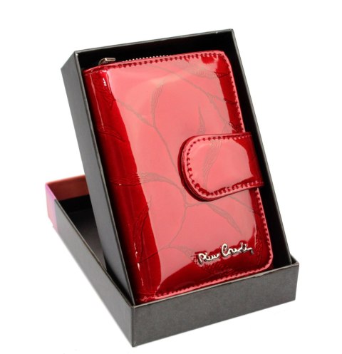Portfel Damski Skóra Naturalna PIERRE CARDIN Z Suwakiem Piórnik 13 cm Lakierowany 115 Portfel Damski Skóra Naturalna PIERRE CARDIN Z Suwakiem Piórnik 13 cm Lakierowany 115