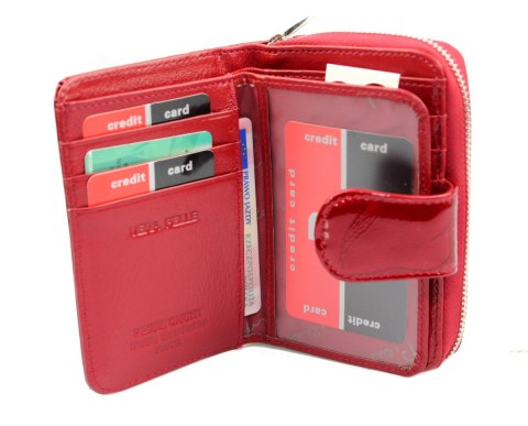 Portfel Damski Skóra Naturalna PIERRE CARDIN Z Suwakiem Piórnik 13 cm Lakierowany 115 Portfel Damski Skóra Naturalna PIERRE CARDIN Z Suwakiem Piórnik 13 cm Lakierowany 115