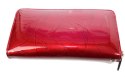 Portfel Damski Skóra Naturalna PIERRE CARDIN Z Suwakiem Piórnik 19 cm Lakierowany 119