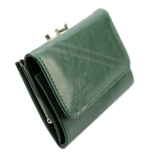 Portfel Damski Skórzany ANDRUS (PL) Klamra Na Zewnątrz Skóra Naturalna RFID 12 x 8,5 x 2,5 [cm]